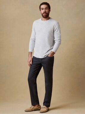 Faherty Men’s Terry Stretch 5 Pocket Pants Onyx Black 42